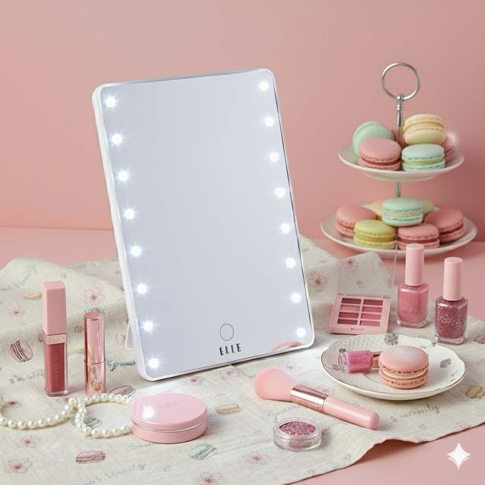 Elle White LED Vanity Mirror ✨